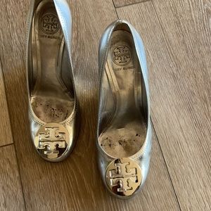 Tory burch silver wedge